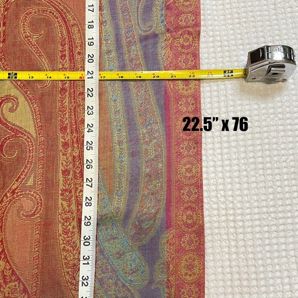 Collection Eighteen Paisley Shawl Scarf - Picture 10 of 11